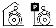 Parking handicapé mobilité réduite